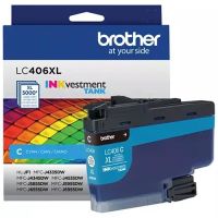 Brother LC406XLCS INK Vestment Tank High Yield Cyan Ink Cartridge