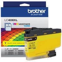 Brother LC406XLYS INKvestment Tank High Yield Yellow Ink Cartridge