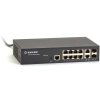 Black Box LGB1110A Gigabit Ethernet Managed Switch - switch - 10 ports - managed - rack-mountable - TAA Compliant