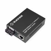 Black Box LGC212A-R2 Pure Networking Gigabit Ethernet Single Mode SC Fiber Media Converter