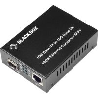 Black Box LGC220A Pure Networking Copper to Fiber Media Converter 10GBASE-T to 10G SFP+ - fiber media converter - 10GbE