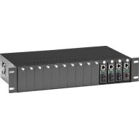 Black Box LHGC-RACK Pure Networking Copper to Fiber Media Converter Chassis - modular expansion base