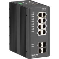 BLACK BOX LIE1014A GIGABIT ETHERNET (1000-MBPS) EXTREME TEMPERATURE MANAGED POE+ SWITCH - (8) 10/10