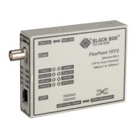 BLACK BOX LMC210A ETHERNET (10-MBPS) MEDIA CONVERTER - 10-MBPS COPPER TO 10-MBPS THINNET