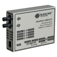 BLACK BOX LMC213A-MMST-R2 FAST ETHERNET (100-MBPS) MEDIA CONVERTER - 100-MBPS COPPER TO 100-MBPS MULTIMODE
