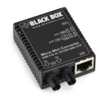 Black Box LMC4001A Micro Mini Media Converter - fiber media converter - 10Mb LAN, 100Mb LAN, 1GbE - TAA Compliant