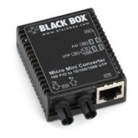 BLACK BOX LMC402A FAST ETHERNET (100-MBPS) MEDIA CONVERTER - 10/100/1000-MBPS COPPER TO 100-MBPS M
