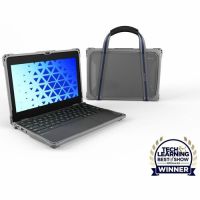 MAXCases LNESF3100EG4GRY Extreme Shell-F3 Slide Case for 100e Gen4 11" Chromebook - Gray