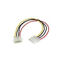 StarTech LP4 Power Extension Cable - M/F - 12 Inch 4 Pin Molex LP4 - LP4POWEXT12