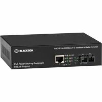 BLACK BOX LPS500A-MM-SC-R3 GIGABIT ETHERNET (1000-MBPS) POE MEDIA CONVERTER - 10/100/1000-MBPS COPPER TO 10