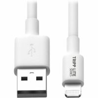 Eaton Tripp Lite Series M100-003-WH USB-A to Lightning Sync/Charge Cable (M/M) - MFi Certified, White, 3 ft. (0.9 m) - data / power