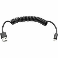Eaton Tripp Lite Series M100-004COIL-BK USB-A to Lightning Sync/Charge Coiled Cable (M/M) - MFi Certified, Black, 4 ft. (1.2 m) -