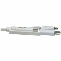 Eaton Tripp Lite Series M101AB-004-LMCW Safe-IT Universal USB-A to Lightning, USB Micro-B and USB-C Sync/Charge Antibacterial Cable