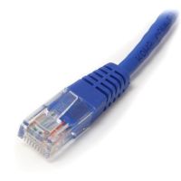 StarTech 10ft Blue CAT5e Cable - Gigabit Ethernet Cable - Molded CAT5e Patch Cord Network Cable - M/M - M45PATCH10BL