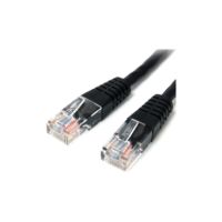 StarTech Cat5e Ethernet Cable 15 ft Black - Cat 5e Molded Patch Cable - M45PATCH15BK