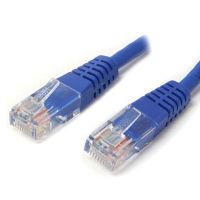 StarTech M45PATCH15BL 15ft Blue CAT5e Cable - Gigabit Ethernet Cable - Molded CAT5e Patch Cord Network Cable - M/M