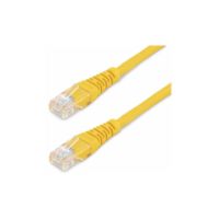 StarTech Cat5e Ethernet Cable 1 ft Yellow - Cat 5e Molded Patch Cable - M45PATCH1YL