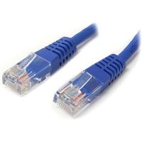 StarTech 3ft Blue CAT5e Cable - Gigabit Ethernet Cable - Molded CAT5e Patch Cord Network Cable - M/M - M45PATCH3BL