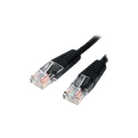 StarTech Cat5e Ethernet Cable 50 ft Black - Cat 5e Molded Patch Cable - M45PATCH50BK