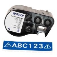 BRADY M4C-1000-595-BL-WT ADHESIVE VINYL LABEL TAPE