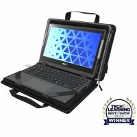 MAXCases MCEB5P11BLK Explorer 5 Work-In Case with Pocket for 11" Chromebook and Laptop - Black