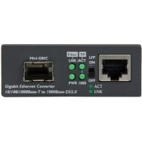 StarTech Gigabit Ethernet Fiber Media Converter with Open SFP Slot - MCM1110SFP