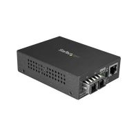 StarTech MCMGBSCMM055 Multimode SC Fiber Ethernet Media Converter, 1000BASE-SX Gigabit Fiber Optic to Copper Bridge, TAA