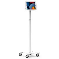 COMPULOCKS MCRSTDW209IPDSWH01 IPAD 10TH-11TH (A16) GEN SPACE ENCLOSURE MEDICAL ROLLING CART PLUS HUB WHITE