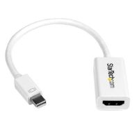 StarTech Mini DisplayPort 1.2 to HDMI 4K Audio/Video Converter (White) - MDP2HD4KSW
