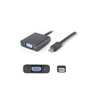 ADDON MDP2VGAB-5PK 5 PACK OF 20.00CM (8.00IN) MINI-DISPLAYPORT MALE TO VGA FEMALE BLACK ADAPT