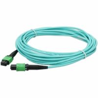 ADD-ON MFP7E10-N007-AO 7M MPO/APC TO MPO/APC AQUA OM4 LSZH 12-STRAND FIBER PATCH CABLE