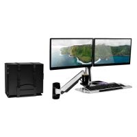 Mount-It MI-7906 Wall-Mounted Dual Monitor Workstation