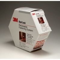 3M DUAL LOCK RECLOSABLE FASTENER MP3560, CLEAR, 1 IN X 5 YD, TYPE 250, 5 PACK/CA