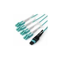 StarTech 3m (10ft) OM3 Multimode Fiber Optic Cable MPO/MTP to LC Breakout Fiber Patch Cord - MPO8LCPL3M