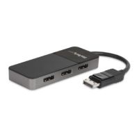 StarTech 3 Port Multi Monitor Adapter DisplayPort 1.4 to 3x 4K DisplayPort Video Splitter - MST14DP123DP