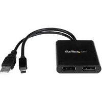 StarTech Mini DisplayPort Male to Dual DisplayPort Female MST Hub (USB Powered) - MSTMDP122DP