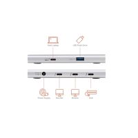 Tripp Lite 4-Ports Thunderbolt 4x 8K 2x 4K 60Hz USB 3.2 USB-A 100W MTB4-HUB3-01