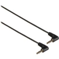 StarTech Right-Angle 3.5mm to Right-Angle 3.5mm Stereo Audio Cable (Black, 1') - MU1MMS2RA