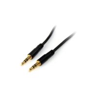 StarTech 6 ft Slim 3.5mm Stereo Audio Cable - M/M - 3.5mm Audio Cable - MU6MMS