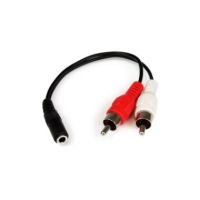 StarTech Stereo Audio Cable - 3.5mm Female to 2x RCA Male - MUFMRCA