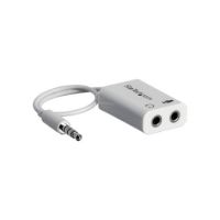 StarTech 4 Position Microphone and Headphone Splitter - 3.5 mm - White - MUYHSMFFADW