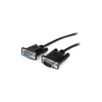 StarTech 0.5m Black Straight Through DB9 RS232 Serial Cable - M/F - MXT10050CMBK
