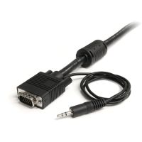 StarTech 15 ft Coax High Resolution Monitor VGA Cable with Audio HD15 M/M - MXTHQMM15A