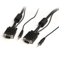StarTech Coaxial High Resolution Monitor VGA Cable with Audio (25', Black) - MXTHQMM25A