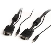 StarTech 30 ft Coax High Resolution Monitor VGA Cable with Audio HD15 M/M - MXTHQMM30A