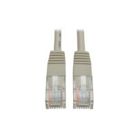 Eaton Tripp Lite Series N002-025-GY Cat5e 350 MHz Molded (UTP) Ethernet Cable (RJ45 M/M), PoE - Gray, 25 ft. (7.62 m) - patch cable