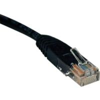 Tripp Lite N002-100-BK Cat5e Network Cable, 350MHz Molded RJ45 M/M Patch Cable, 100ft Black, Copper Conductor, PVC Jacket, RoHS Compliant (Lifetime Warranty)
