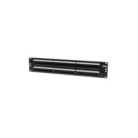 Tripp Lite N052-048 Metal 48 Port Rack-Mount Cat5e Network Patch Panel, 19" Black/White