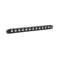 EATON TRIPP LITE SERIES N062-012-KJ 12-PORT 1U RACK-MOUNT UNSHIELDED BLANK KEYSTONE/MULTIMED