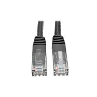 EATON TRIPP LITE SERIES N200-002-BK CAT6 GIGABIT MOLDED (UTP) ETHERNET CABLE (RJ45 M/M), POE